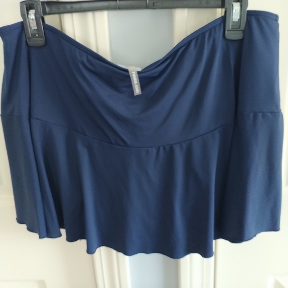 Lands' End Navy Skirted Beach Swim Bottom 16 - Picture 1 of 8